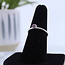 Watermelon Tourmaline (Pink) Faceted Round Ring-Size 7 Sterling Silver