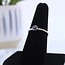 Green Tourmaline Rings - Size 7 Round Circle Faceted- Bezel Set Sterling Silver Watermelon