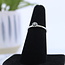 Green Tourmaline Rings - Size 6 Round Circle Faceted- Bezel Set Sterling Silver Watermelon