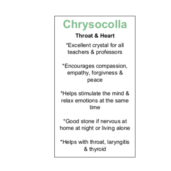 Chrysocolla - Card