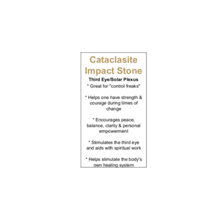 Cataclasite Impact Stone - Card
