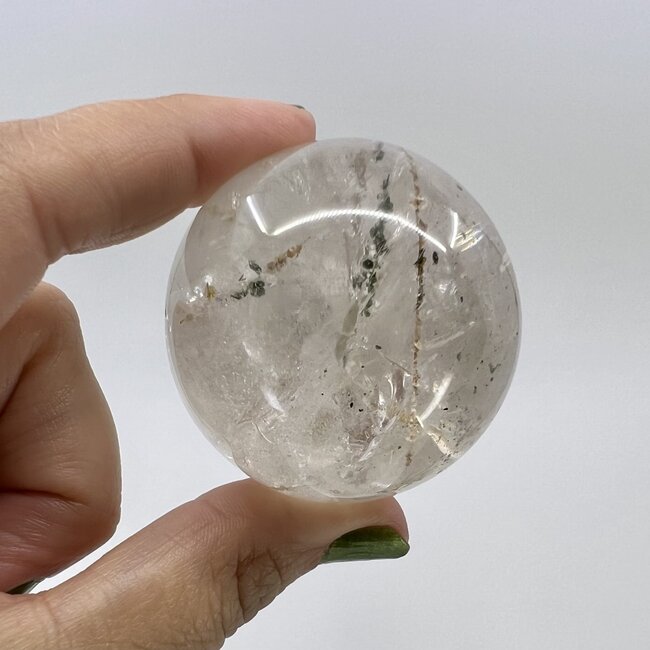 Garden (Landscape Ghost Phantom) Lodoite Quartz Sphere Orb - 35mm