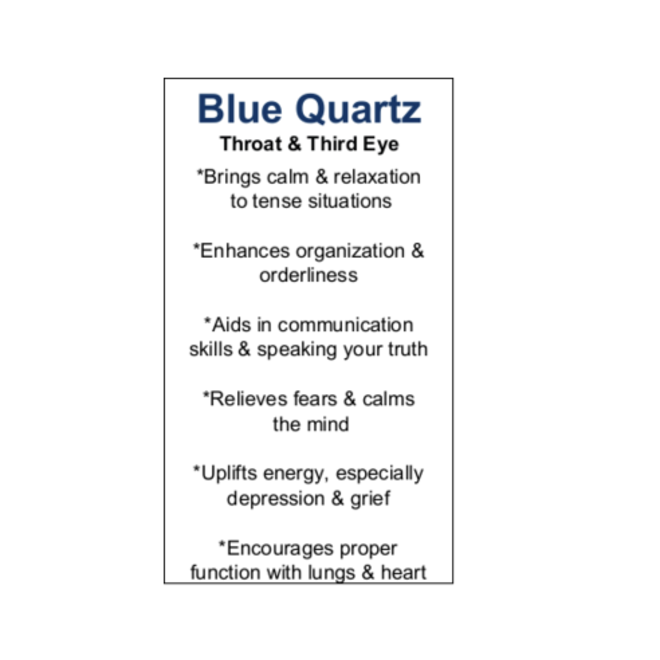 Blue Quartz - Card