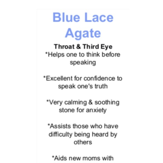 Blue Lace Agate - Card