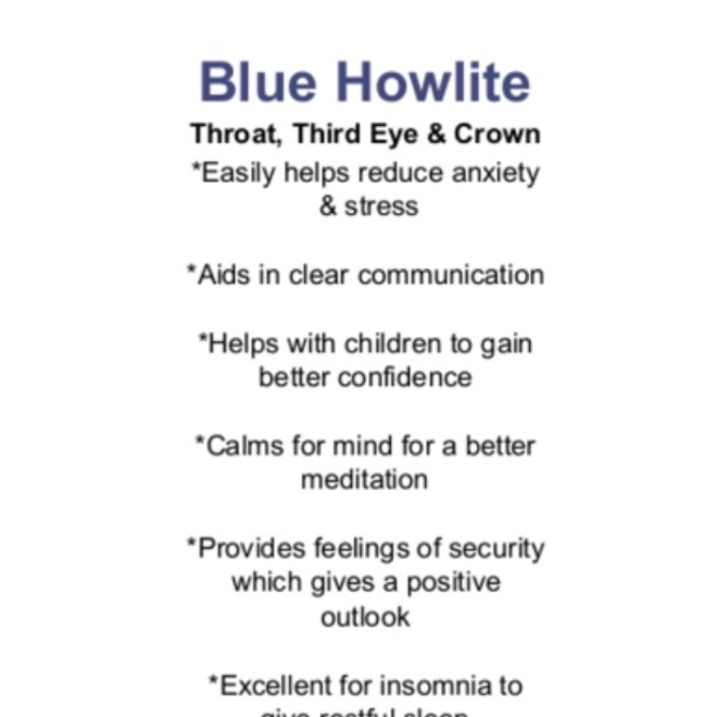 Blue Howlite - Card