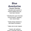 Blue Aventurine - Card
