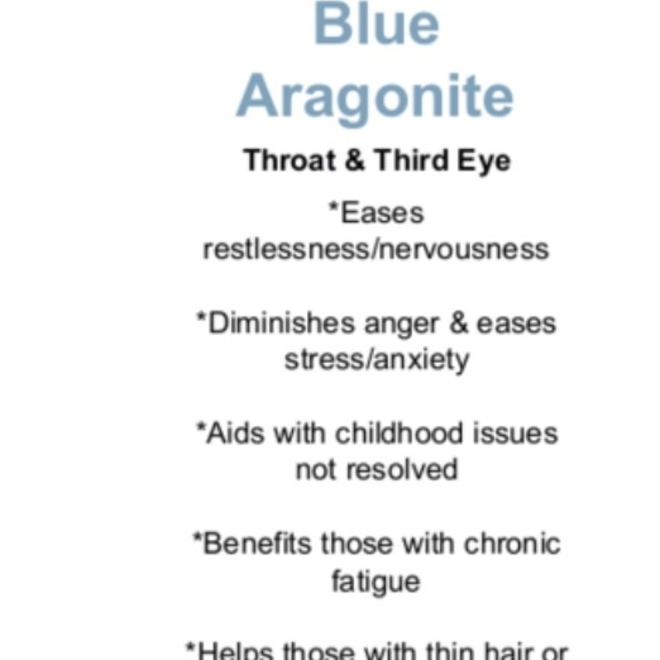 Blue Aragonite - Card