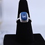 Shattuckite Rectangle Rings - Size 8 Double Bezel Set - Sterling Silver