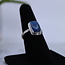 Shattuckite Rectangle Ring-Size 8 Sterling Silver