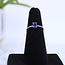 Blue Kyanite Rings - Size 6 Faceted Oval Prong Claw Set - Sterling Silver