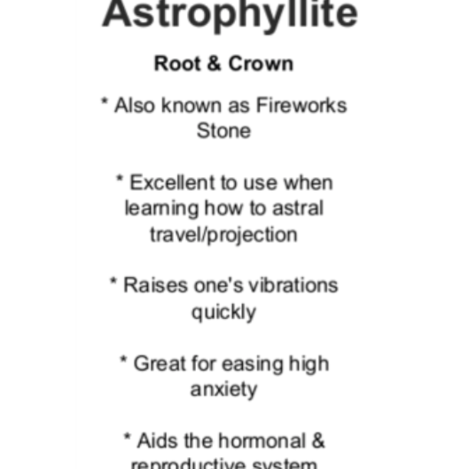 Astrophyllite - Card