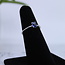 Blue Kyanite Rings - Size 6 Faceted Oval Prong Claw Set - Sterling Silver
