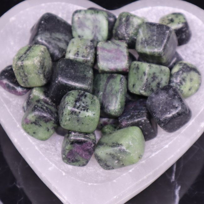 Ruby in Zoisite Cubes 1"