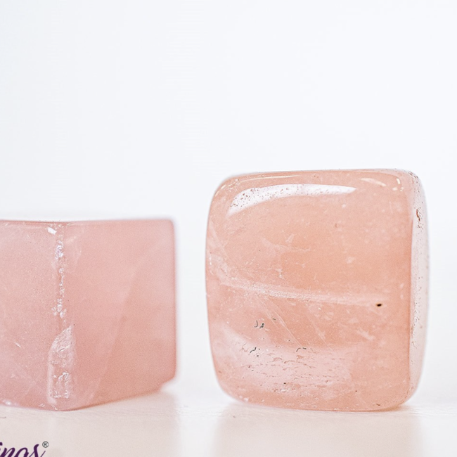 Rose Quartz Cubes Blocks 1"