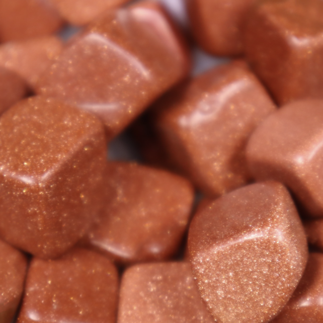 Gold Sandstone (Goldstone) Sand Stone Cubes Blocks 1"