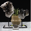 Smoky Quartz Cluster on Metal Pin Stand - Medium - Rough Raw Natural