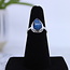 Shattuckite Teardrop Ring-Size 6 Sterling Silver