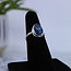 Shattuckite Teardrop Ring-Size 6 Sterling Silver