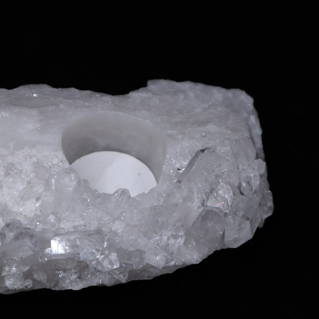 Quartz Cluster Tea Light Holder - Reg Grade 3