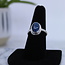 Shattuckite Ring - Size 8 Oval- Sterling Silver