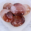 Fire Quartz (Red Hematoid) Palm Pillow Palm Stones - Large