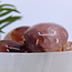 Fire Quartz (Red Hematoid) Palm Pillow Palm Stones - Large