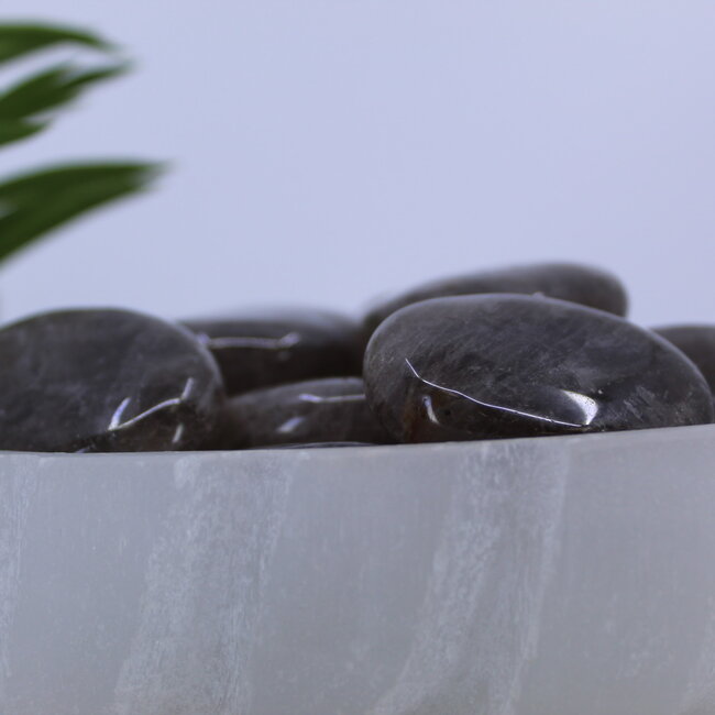 Smoky (Smokey) Quartz Palm Pillow Pocket Stone