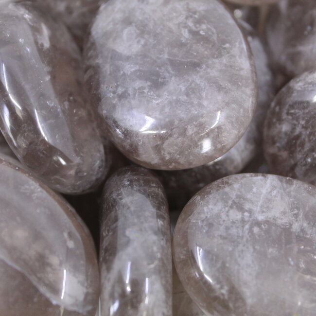 Smoky (Smokey) Quartz Palm Pillow Pocket Stone