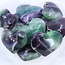 Rainbow Fluorite Puffy Heart- Medium