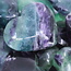 Rainbow Fluorite Puffy Heart- Medium
