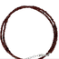 Garnet Beaded Necklace -16-18" Double Stranded - Faceted Sterling Silver Toggle Clasp