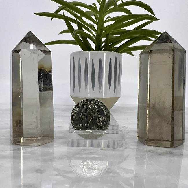 Smoky (Smokey) Quartz Tower Point Generator - Small (2-4")