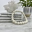 White Barite Bracelet - 8mm