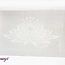 Selenite (Satin Spar Gypsum) Charging Disks Plates - Lotus Rectangle Medium Etched