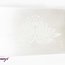 Selenite (Satin Spar Gypsum) Charging Disks Plates - Lotus Rectangle Medium Etched
