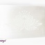 Selenite (Satin Spar Gypsum) Charging Disks Plates - Lotus Rectangle Medium Etched