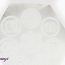 Selenite (Satin Spar Gypsum) Charging Disks Plates - Chakra Hexagon Medium Etched