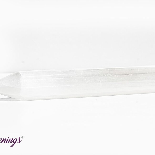 Selenite (Satin Spar Gypsum) Massage Wand Point - 5"