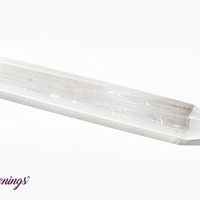 Selenite (Satin Spar Gypsum) Massage Wand Point - 5"