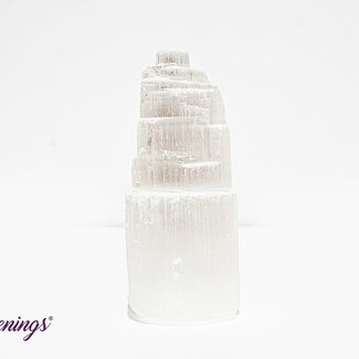 Selenite (Satin Spar Gypsum) Iceberg Tower Point Generator - Small 4"