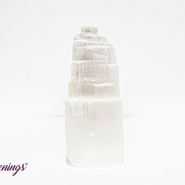 Selenite (Satin Spar Gypsum) Iceberg Tower Point Generator - Small 4"