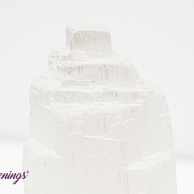 Selenite (Satin Spar Gypsum) Iceberg Tower Point Generator - Small 4"