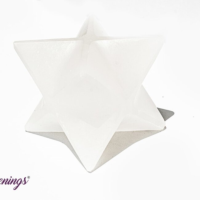 Selenite (Satin Spar Gypsum) Merkabah - Large (3")