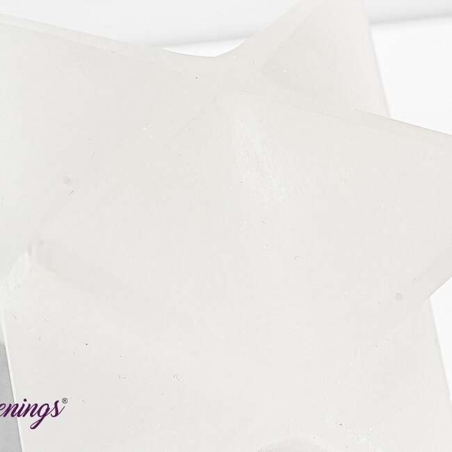 Selenite (Satin Spar Gypsum) Merkabah - 3" Large