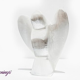 Selenite (Satin Spar Gypsum) Angels - Medium Figurine Carving