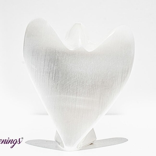 Selenite (Satin Spar Gypsum) Angels - Medium Figurine Carving