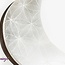Selenite (Satin Spar Gypsum) Charging Disks Plates Station - 4" Crescent Moon Seed Flower of Life Medium