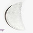 Selenite (Satin Spar Gypsum) Charging Disks Plates - Seed Flower of Life Crescent Moon Medium Geometric