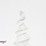 Selenite (Satin Spar Gypsum) Charging Spiral Twist Flames - 3-4" Medium Tower