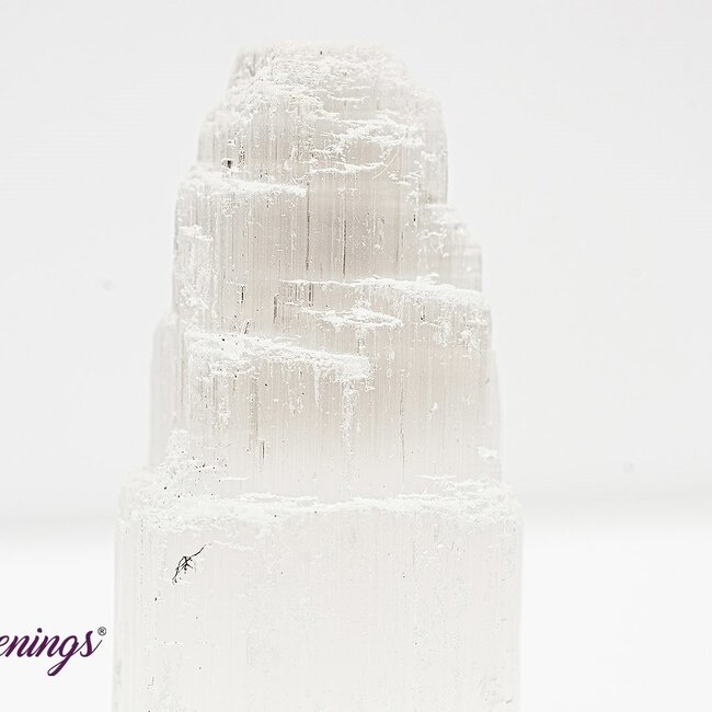 Selenite (Satin Spar Gypsum) Iceberg Towers Point Generator - Extra Small 2"
